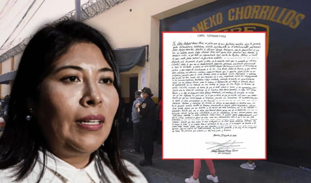 Betssy Chávez acatará huelga de hambre seca y no permitirá que le briden atención médica Betssy Chávez acatará huelga de hambre seca y no permitirá que le briden atención médica