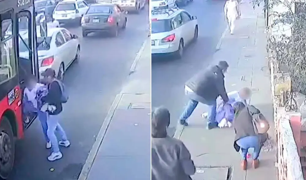 Los transeúntes de la zona auxiliaron a la escolar que se desmayó tras ser asaltada en plena vía pública de San Martín de Porres.