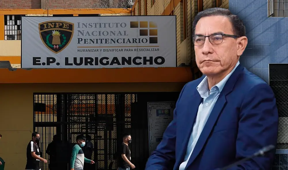 Martín Vizcarra se encuentra en el penal de Barbadillo tras orden de prisión preventiva. Foto: Composición/LR