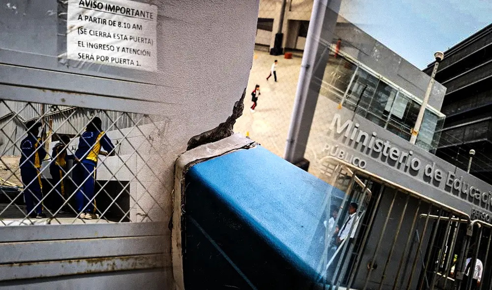 Escuelas bicentenario en deterioro y serios problemas de infraestructura y seguridad. Foto: composición LR