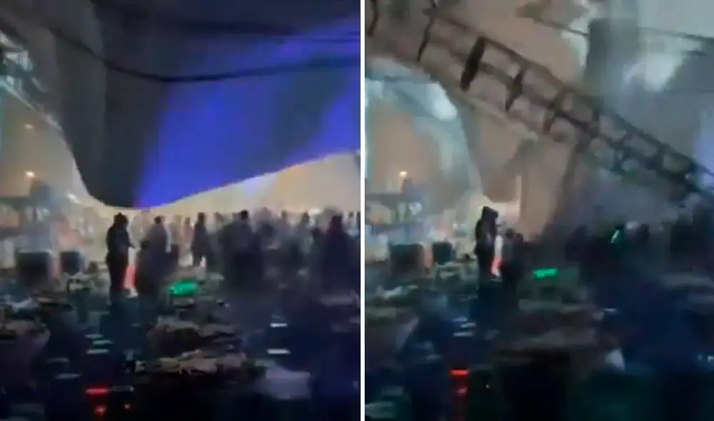 El colapso de un techo en una fiesta en China deja dos muertos y más de 50 heridos. Foto: Composición LR/X El colapso de un techo en una fiesta en China deja dos muertos y más de 50 heridos. Foto: Composición LR/X
