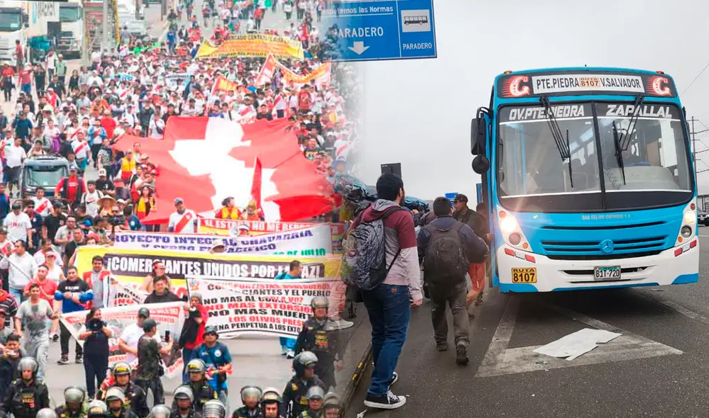 Si con el actual paro de transportistas no se llega a un acuerdo, los gremios advierten un paro nacional indefinido para el próximo mes. Foto: Composición LR