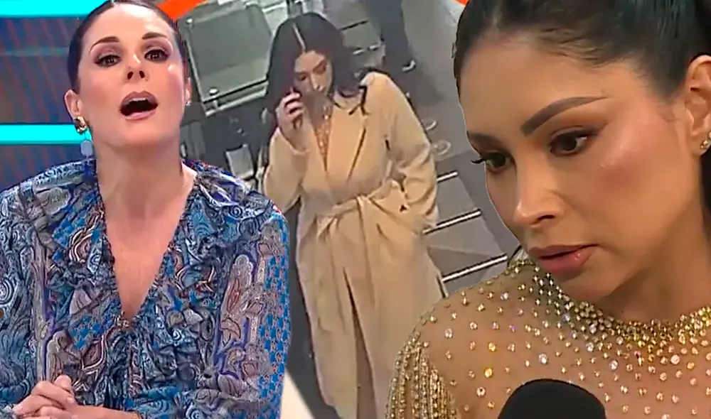 Pamela Franco no fue entrevistada por Rebeca Escribens. Foto: Composición LR/Captura/América TV