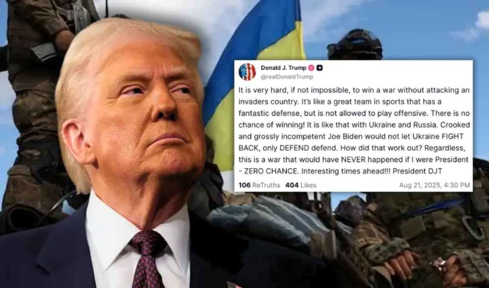 A través de Truth Social, Trump evocó el debate de la Guerra Fría para insistir en su postura frente al Kremlin.