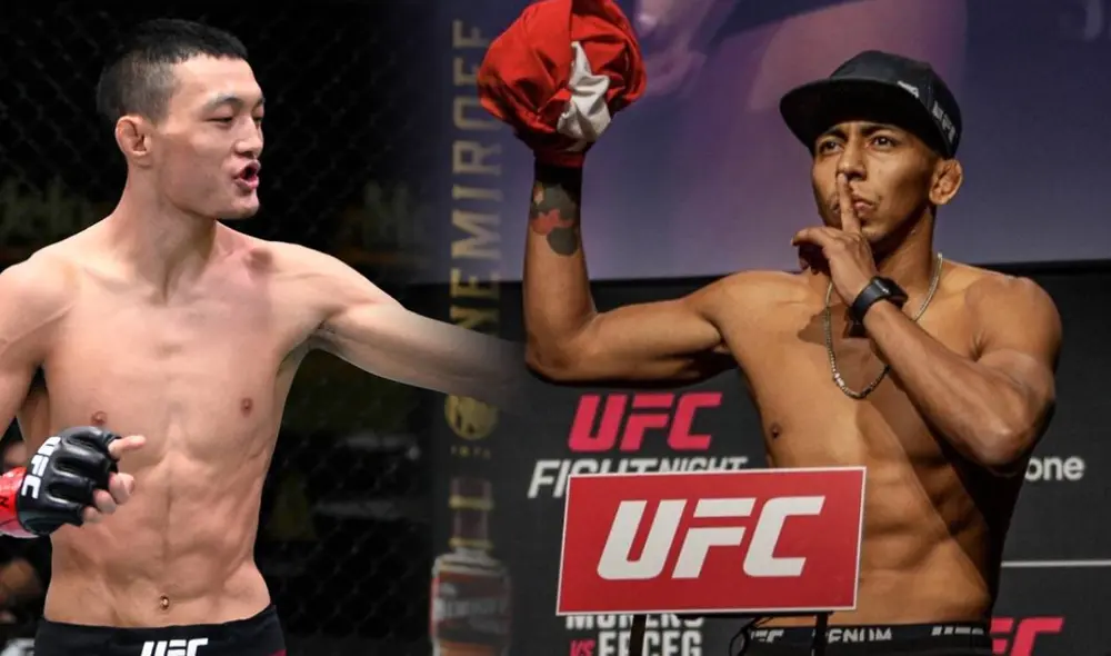 Kevin Borjas se enfrenta al peleador local de Shangai por la UFC. Foto: Lr/ESPN