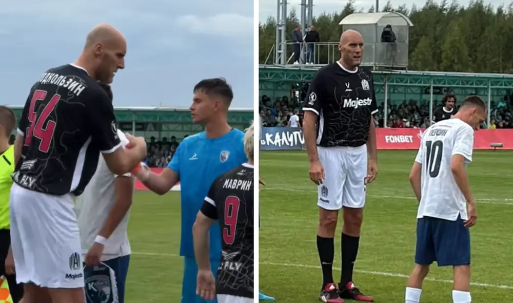 Pavel Podkolzin tiene 40 años y acaba de debutar en el fútbol de Rusia. Foto: composición LR/433/ESPN Pavel Podkolzin tiene 40 años y acaba de debutar en el fútbol de Rusia. Foto: composición LR/433/ESPN