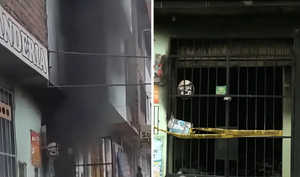 Llamas consumieron local ubicado en la avenida 6 de octubre, VES. Foto: Composición LR/24 Horas Llamas consumieron local ubicado en la avenida 6 de octubre, VES. Foto: Composición LR/24 Horas