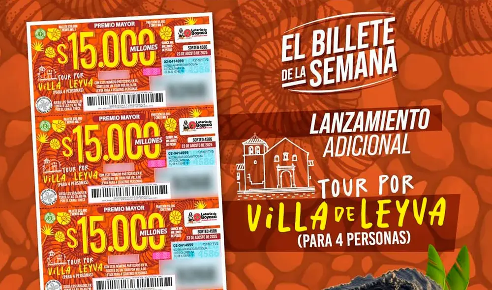 Los números 0904 salieron en el último sorteo de la Lotería de Boyacá.