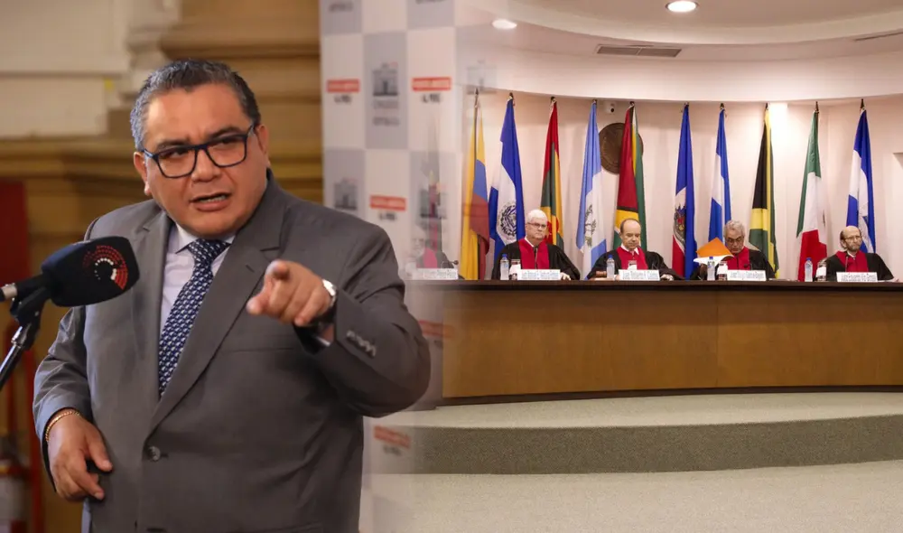 Juan José Santiváñez retorna al Gabinete Ministerial como ministro de Justicia. En marzo pasado, iba a poner en debate la salida del país de la Corte IDH. Foto: composición LR Juan José Santiváñez retorna al Gabinete Ministerial como ministro de Justicia. En marzo pasado, iba a poner en debate la salida del país de la Corte IDH. Foto: composición LR