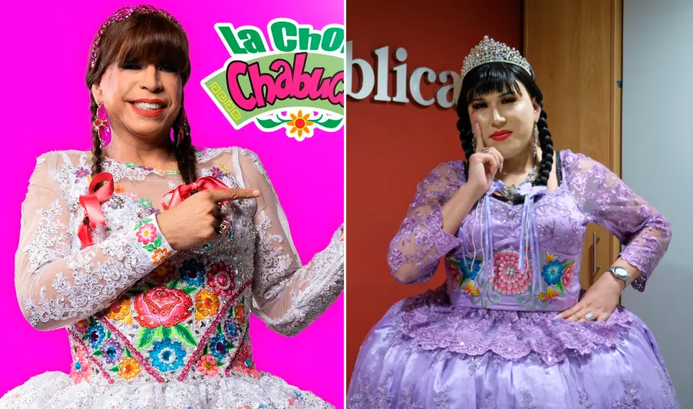 La Chola Pituca invierte en su vestuario casi S/ 1.200 entre tacos, polleras y maquillaje. Foto: Carlos Marín LR/Instagram.