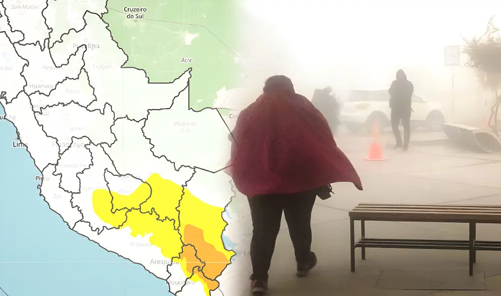 Senamhi indicó que varias regiones del Perú registrarán incremento de vientos, lo que podría provocar levantamiento de polvo y arena.