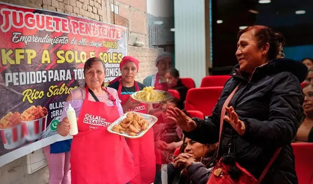 Peruana adulta mayor lidera olla común en Ate que brinda ayuda a personas de Huaycán y por las noches vende KFP, pollo frito inspirado en KFC