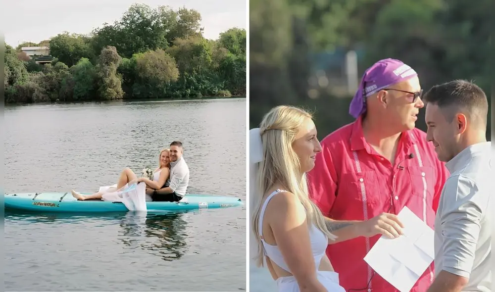 La boda flotante en Texas se volvió viral al reunir a novios y 80 invitados sobre el agua La boda flotante en Texas se volvió viral al reunir a novios y 80 invitados sobre el agua