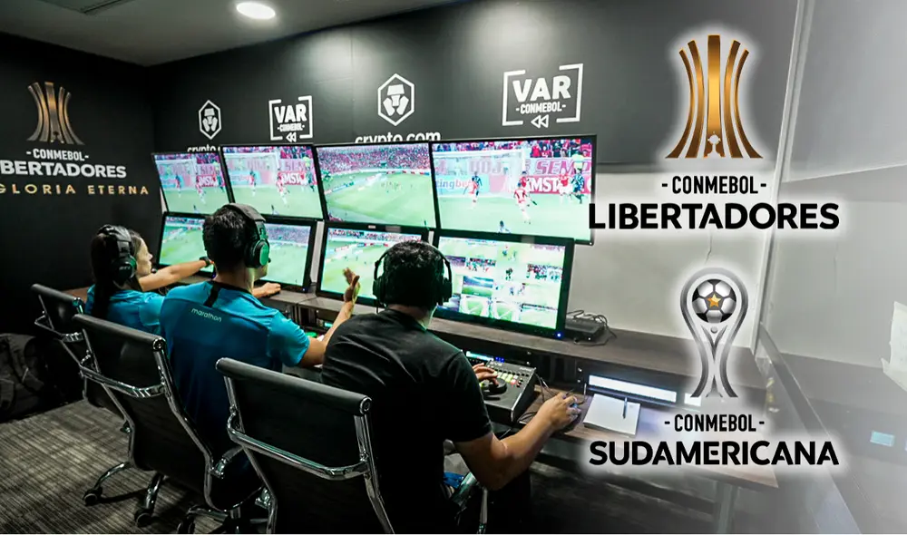 La Conmebol anunció que se mostrarán las decisiones arbitrales en tiempo real desde los cuartos de final de la Copa Libertadores y Copa Sudamericana.