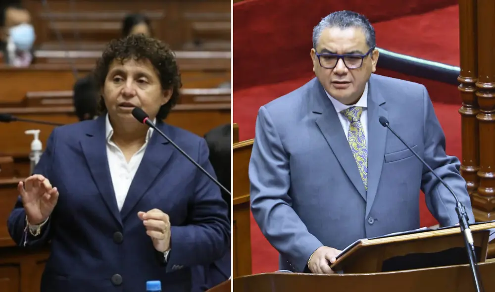 Susel Paredes rechazó el retorno de Santiváñez al gabinete ministerial. Foto: Composición/LR