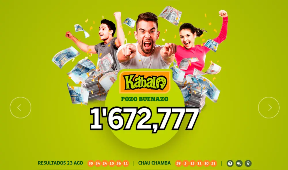 Nuevo sorteo de la Kábala este 26 de agosto. Foto: Kábala.