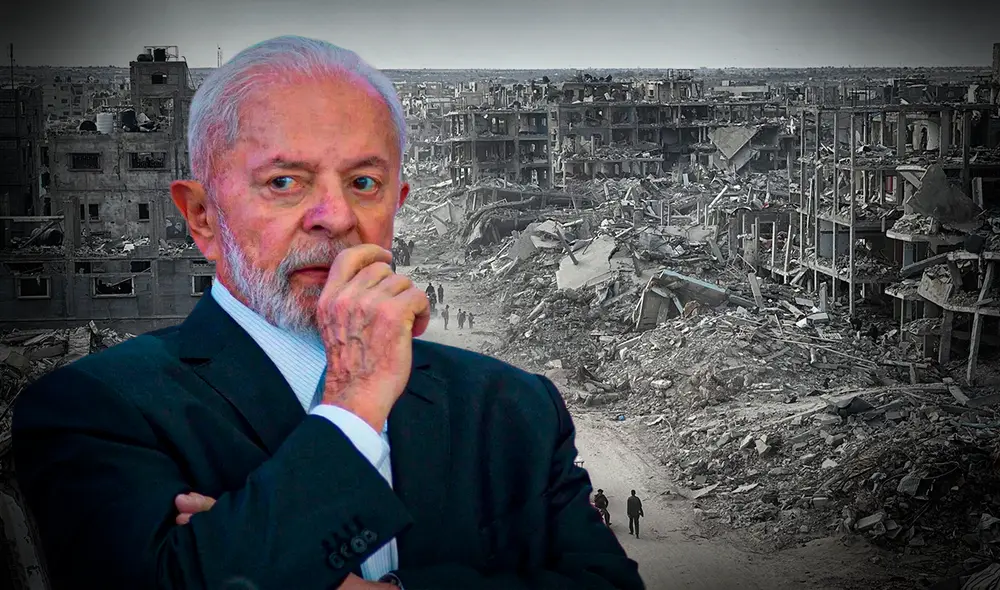 Lula responde a Israel y apuesta por reformar el sistema internacional para frenar genocidios como el de Gaza. Foto: Composición LR