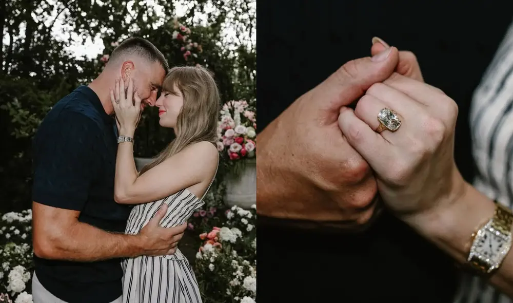 Taylor Swift y Travis Kelce se casan. Foto: Composición LR/Instagram Taylor Swift y Travis Kelce se casan. Foto: Composición LR/Instagram