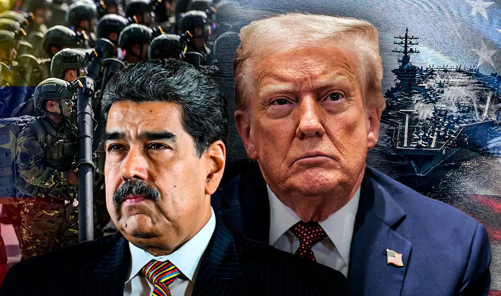 La administración Trump incrementó la presión militar sobre el régimen de Maduro en Venezuela. Foto: Composición LR/AFP. La administración Trump incrementó la presión militar sobre el régimen de Maduro en Venezuela. Foto: Composición LR/AFP.
