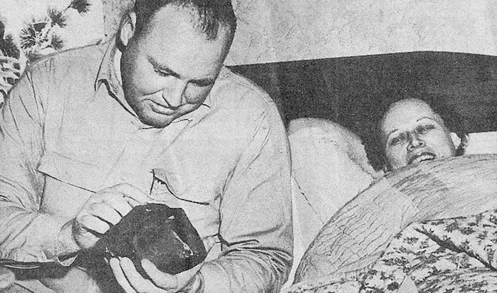 Ann Hodges se convirtió en la primera y única persona en ser golpeada por un meteorito. Foto: Museo de Alabama