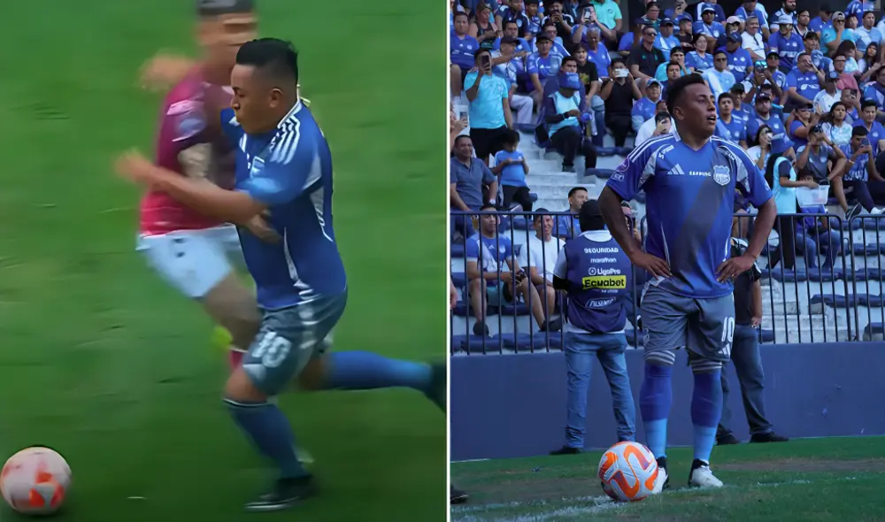 Christian Cueva protagonizó una de las jugadas más destacadas en el partido entre Emelec e Independiente del Valle.