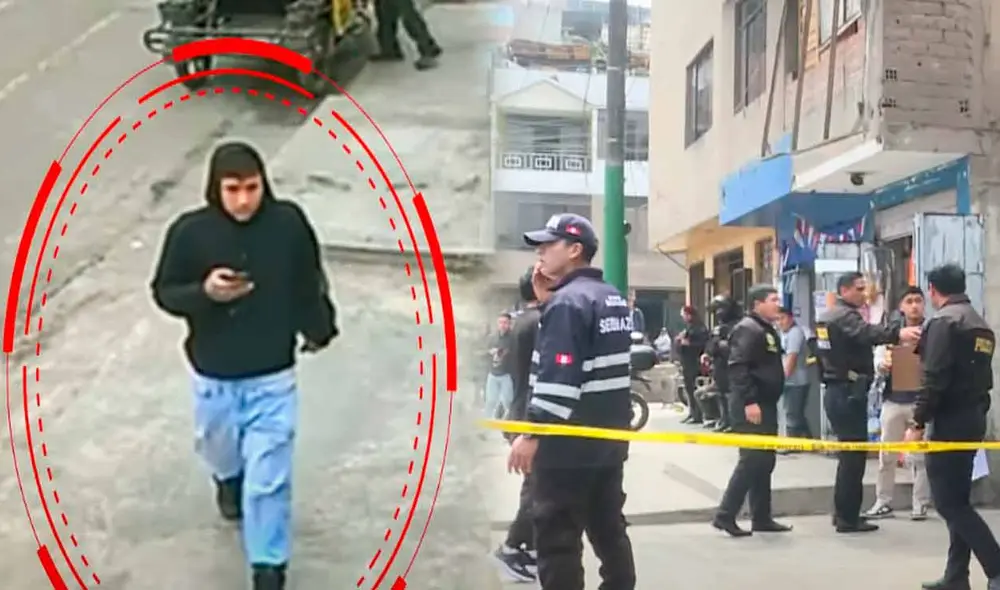 El rostro y los movimientos del sicario, que mató a presunto implicado en robo de BCP La Molina, fueron grabados por las cámaras de seguridad.