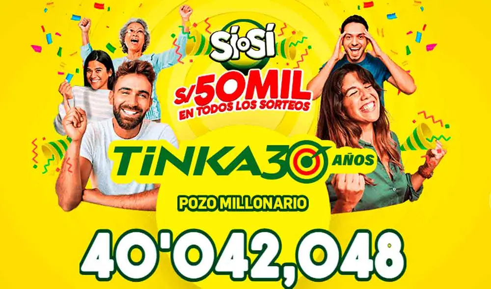 El sorteo de La Tinka se realiza todos los miércoles y domingos.