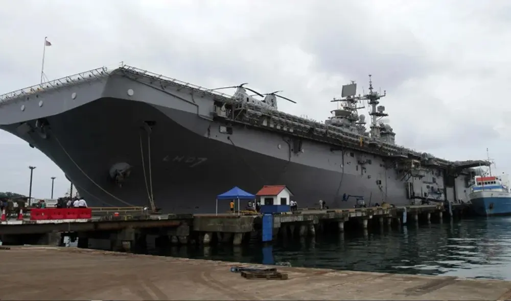 Estados Unidos despliega más de 4.000 efectivos frente a las costas de Venezuela. Foto: EFE/Gabriela Téllez