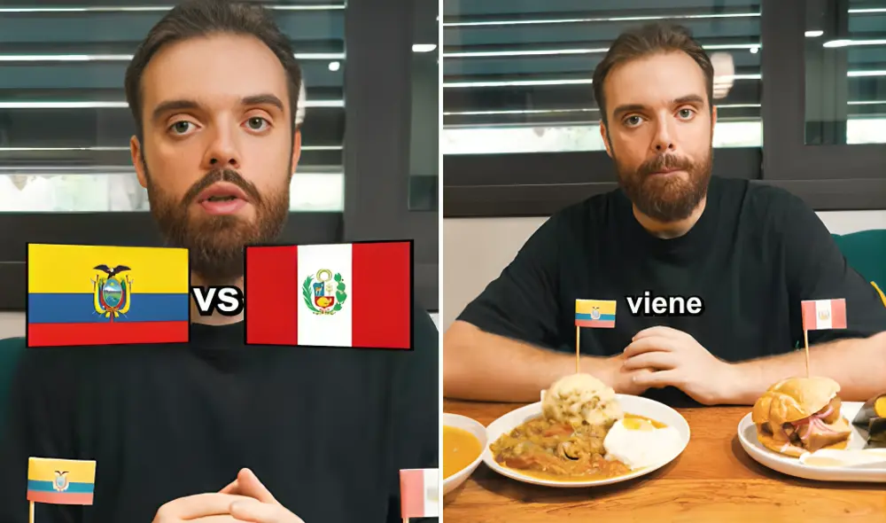 Ibai Llanos comparó los desayunos típicos de Ecuador y Perú.