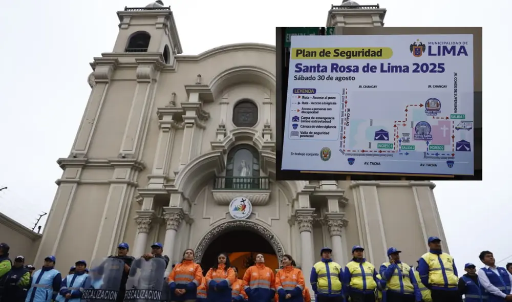 El circuito de ingreso y salida al al Pozo de los Deseos y la iglesia estará supervisado para asegurar un evento seguro y organizado.