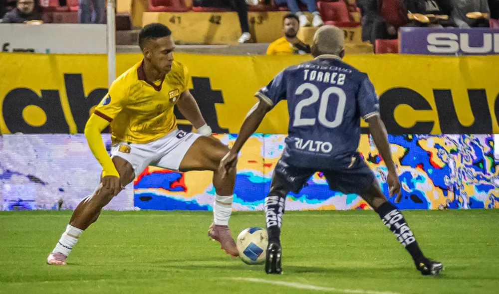 El Ídolo jugó como visitante contra Cuenca Juniors. Foto: Barcelona SC