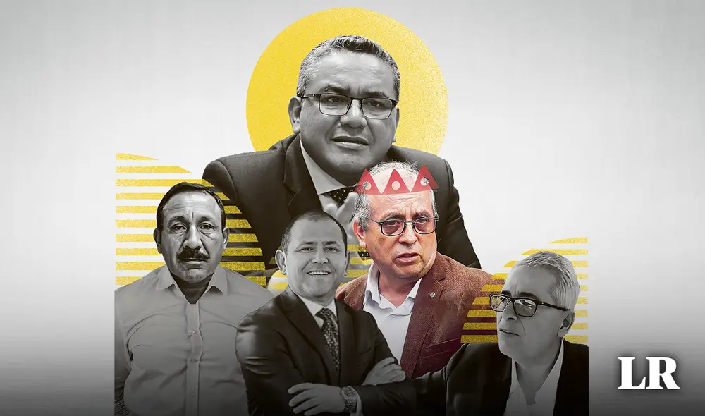 El operador Percy Tenorio (arriba), el abogado del estudio de Santiváñez, Marco Palacios, y el empresario minero Franco Parodi: todos relacionados con Nicanor Boluarte. Foto: composición LR / Ricardo Cervera