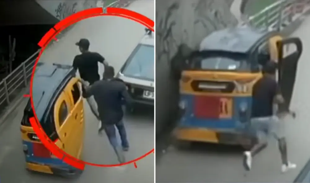 Hombre casi es atropellado tras perseguir a ladrón que robó su celular. Foto: Composición LR