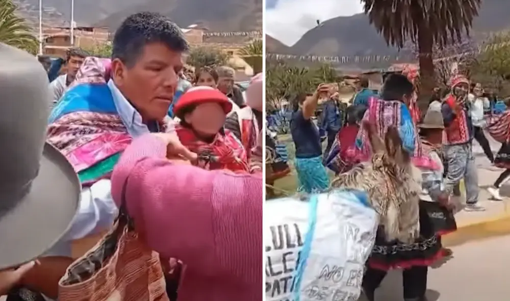 Burgomaestre también fue obligado a pasear junto a un burro. Foto: Composición LR/24 Horas