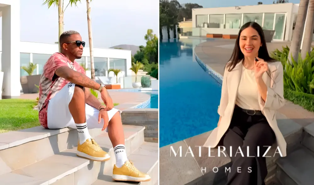 Lujosa mansión de Jefferson Farfán en La Planicie estaría en venta. Foto: Composición LR/Instagram/captura TikTok
