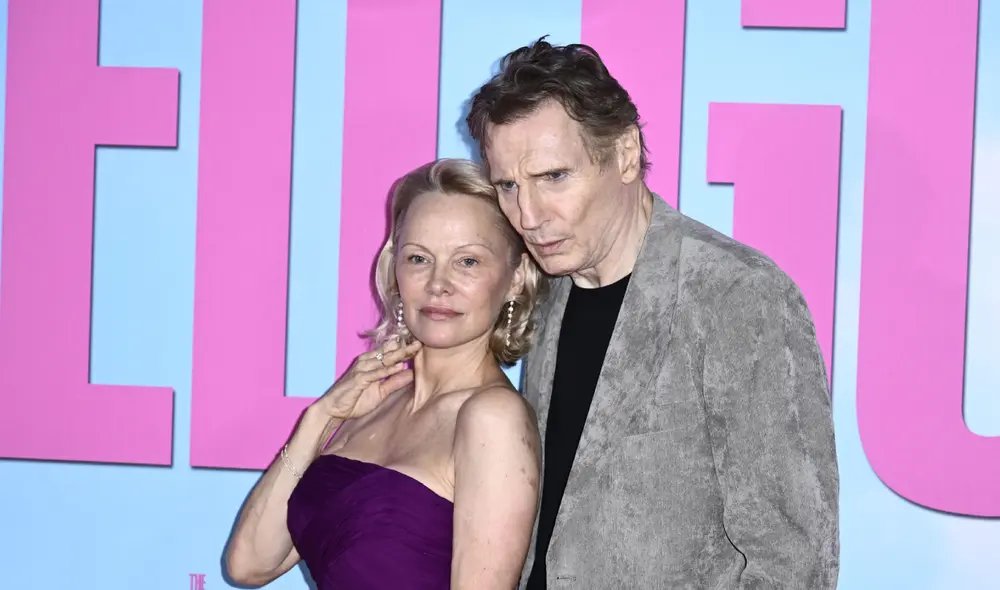 Pamela Anderson y Liam Neeson fueron parte del elenco de 'Y dónde está el policía'. Foto: Sensacine.