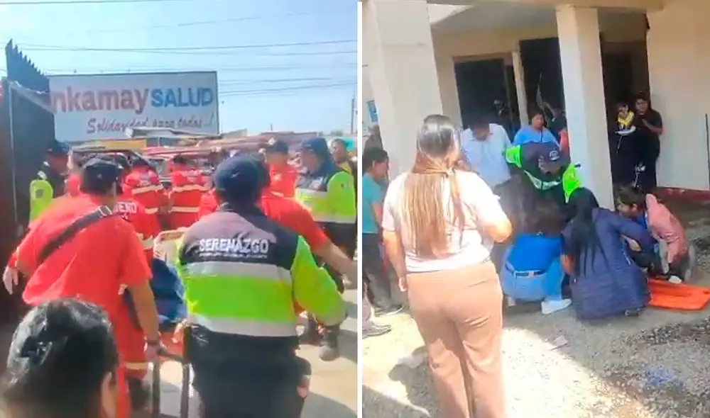 Los más de 50 alumnos fueron trasladados a los centros médicos por el personal de serenazgo y paramédicos de Cañete. Foto: Composición LR/Vladimir Rojas Los más de 50 alumnos fueron trasladados a los centros médicos por el personal de serenazgo y paramédicos de Cañete. Foto: Composición LR/Vladimir Rojas