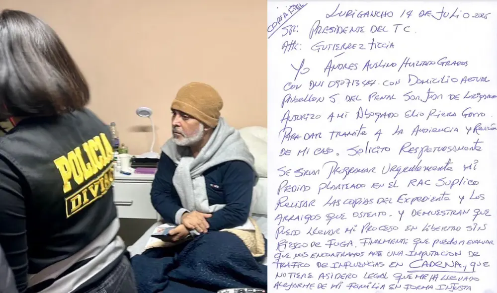 Andrés Hurtado se encuentra en prisión preventiva desde octubre del 2024. Foto: Composición/LR