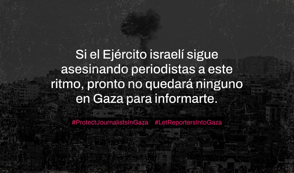 Comunicado de RSF a raíz de la convocatoria global en busca de justicia para el periodismo en Gaza.
