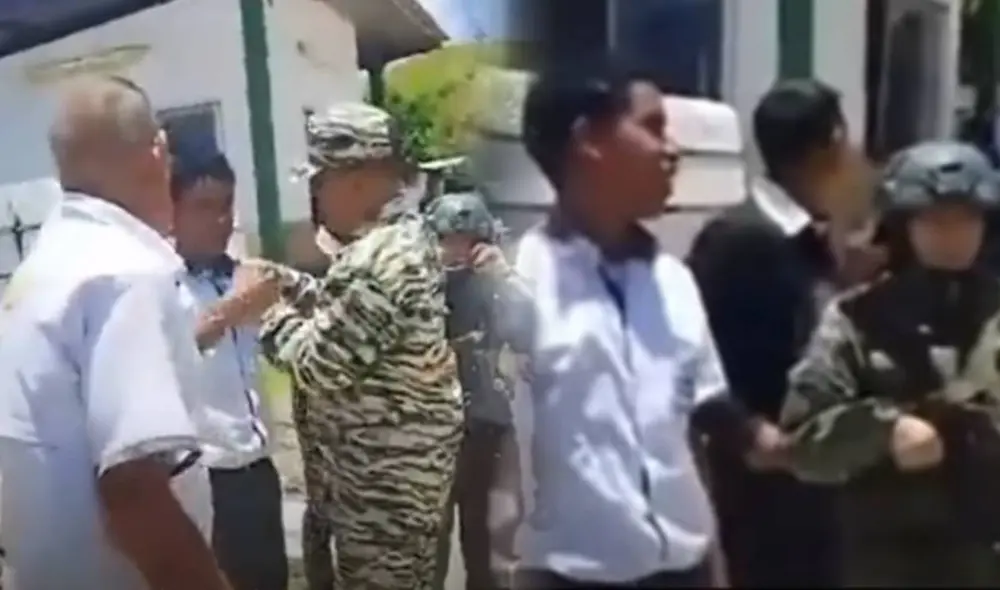 El grupo de militares usó a diversos ciudadanos para grabar un video a favor del régimen de Maduro.