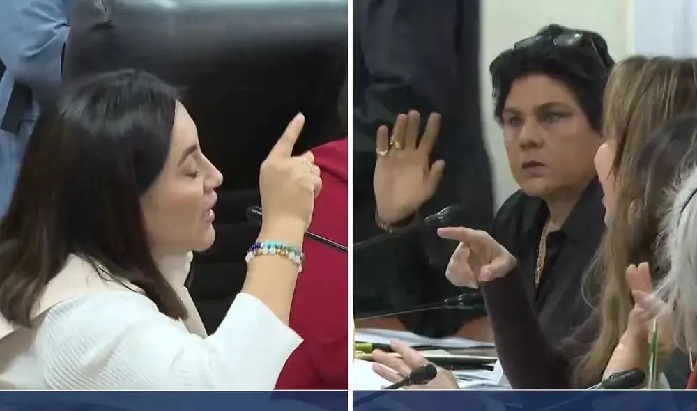 Escándalo en la Comisión de Transportes: Kelly Portalatino y Norma Yarrow protagonizan discusión. Foto: composición LR