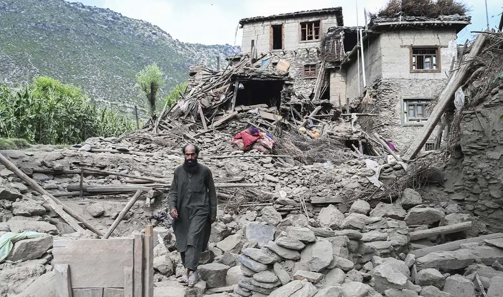 El terremoto de 6,0 en Afganistán ha dejado más de 1.400 muertos y 3.100 heridos en Kunar. Foto: AFP