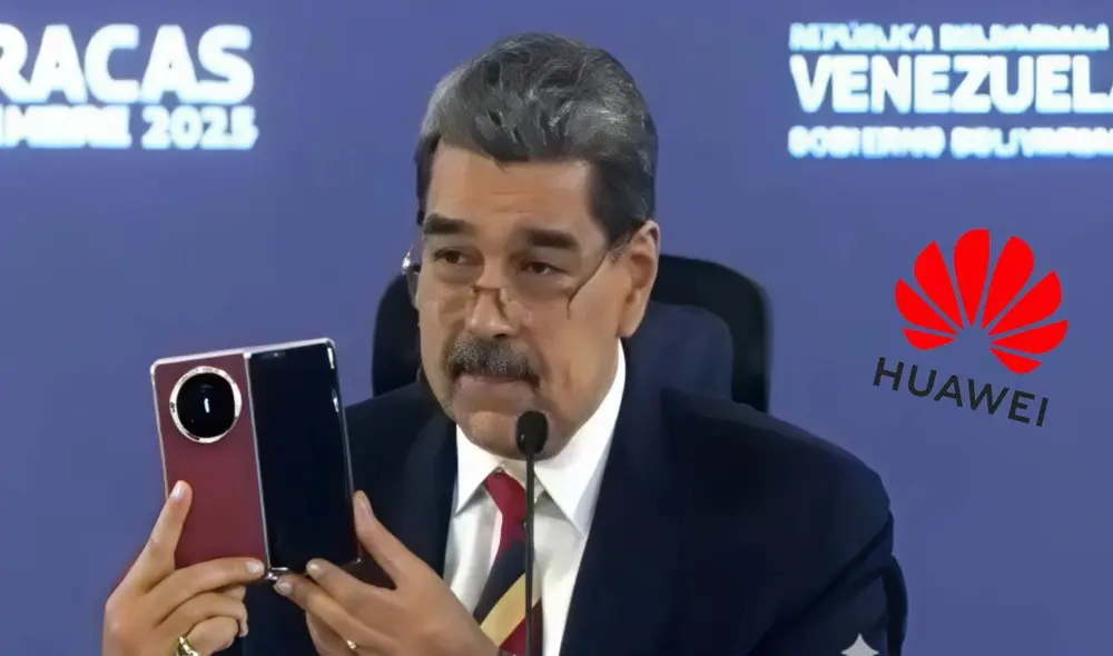 El Huawei Mate X6 que recibió Maduro cuenta con tecnología de comunicación cuántica, según medios estatales chinos. Foto: VTV