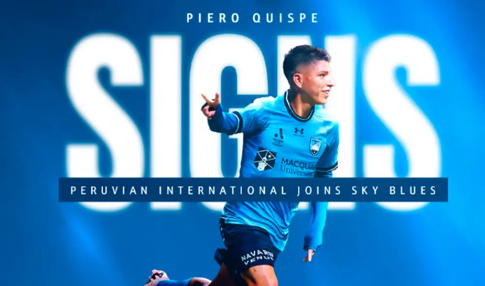 Piero Quispe fue presentado por el Sydney FC. Foto: Sydney FC