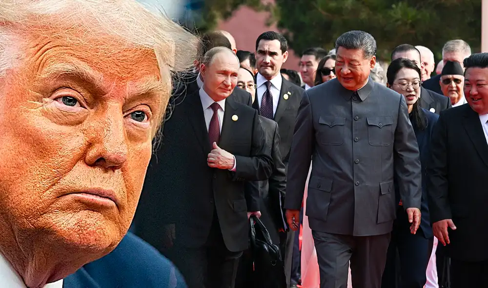 Donald Trump acusó a los lideres de las potencias de "conspirar" contra Estados Unidos.