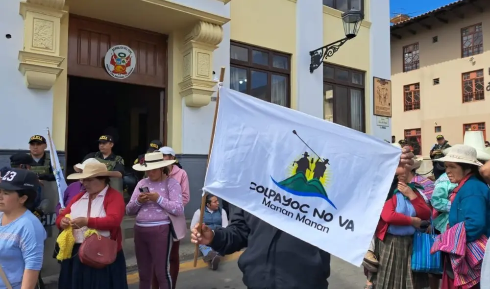 Desde sus inicios, las actividades de exploración en Colpayoc (Cajamarca) desencadenó acciones de protesta de las comunidades. Foto: Red Muqui