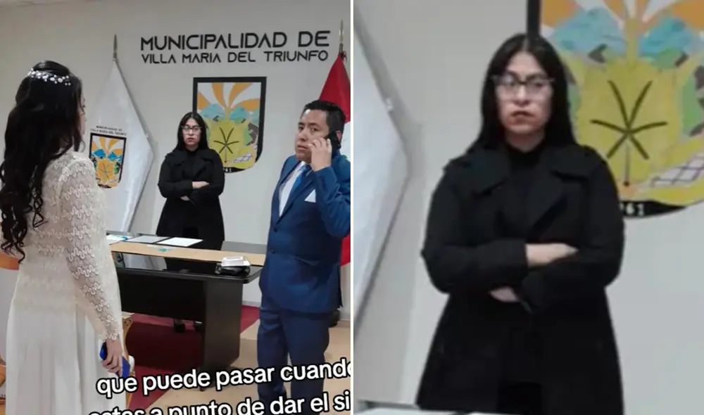 Momento insólito en matrimonio se viralizó en TikTok. Momento insólito en matrimonio se viralizó en TikTok.