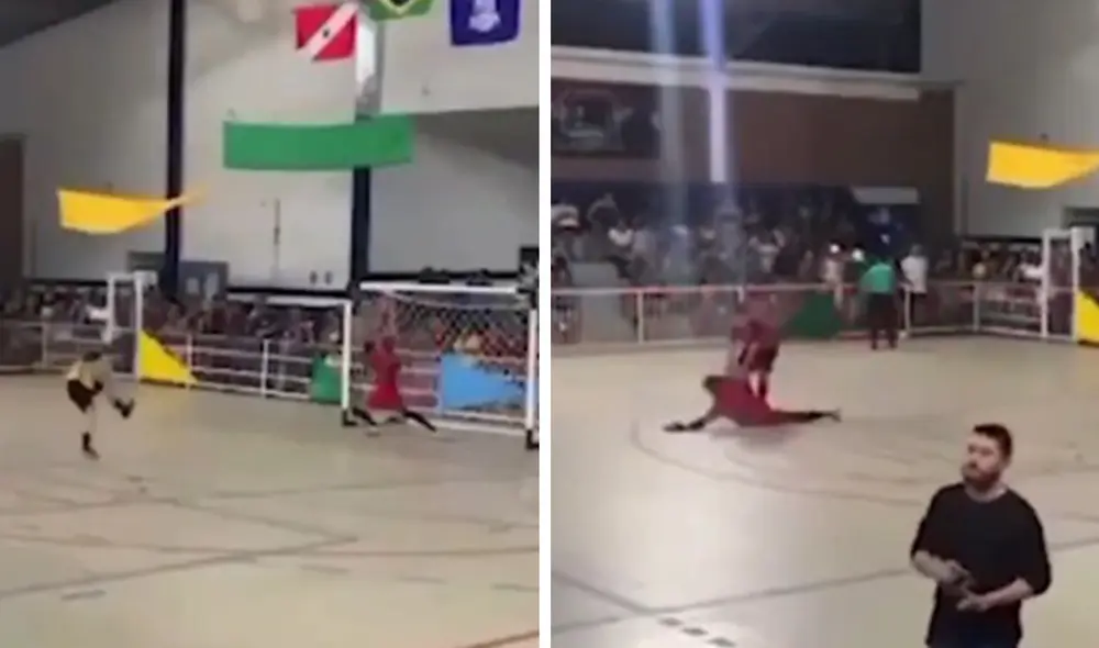 'Fixé' paró un penal con el pecho y poco después cayó desmayado. Foto: captura de MDZ