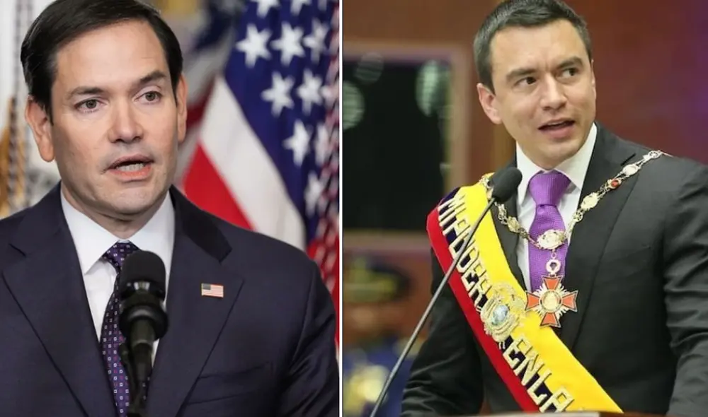 El anuncio de Marco Rubio se dio luego de sostener una reunión con el presidente Daniel Noboa.