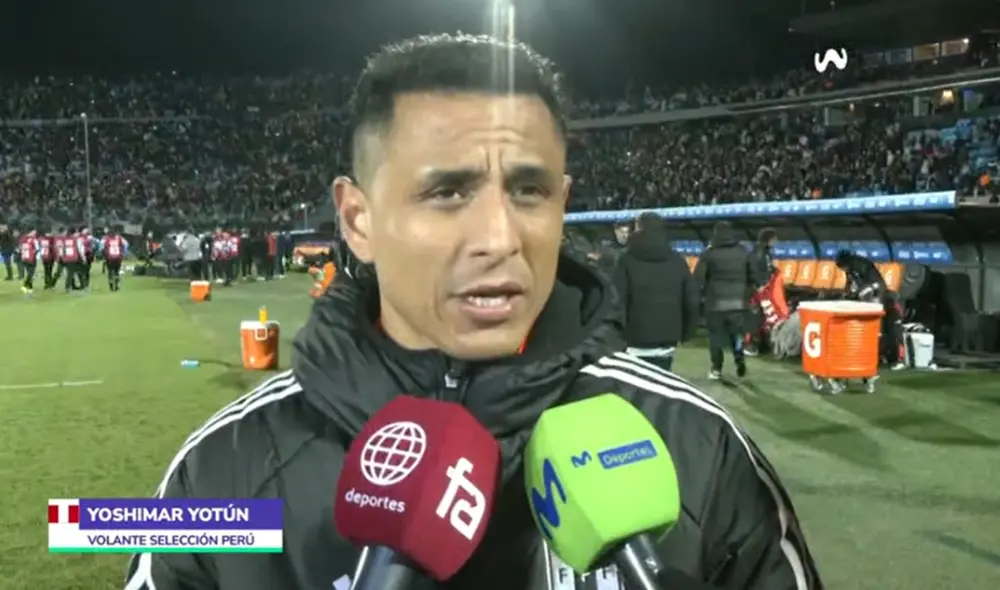 Yoshimar Yotún fue titular en la derrota de Perú ante Uruguay. Foto: captura de Movistar Deportes